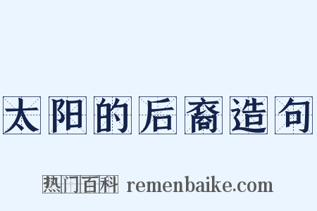 太阳的后裔造句是什么意思的图片